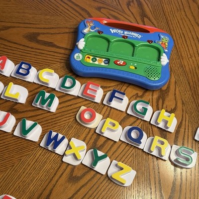 Vintage 2004 LeapFrog Fridge Phonics Word Whammer 30 Magnetic Letters Works!