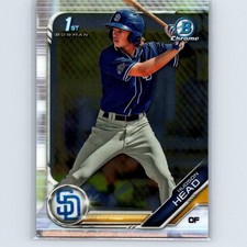 2019 Bowman Draft Hudson Head #BDC-69 Chrome San Diego Padres