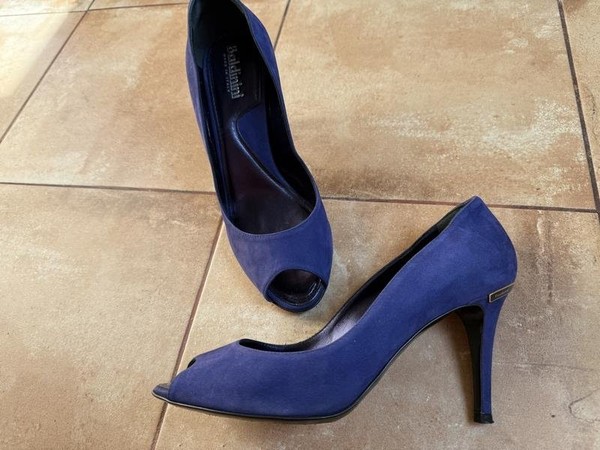 Women Baldinini Heels Purple Suede 38