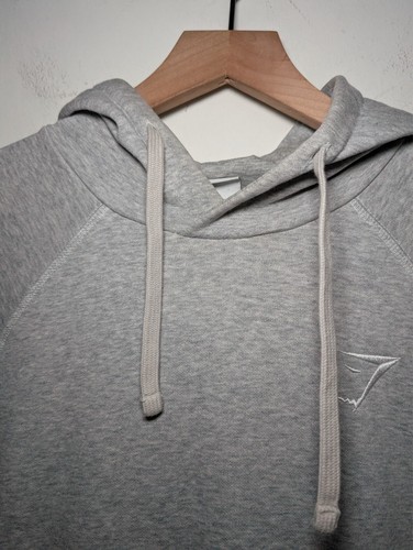 Gymshark Hoodie Large Gray Sweatshirt Gym Training Athleisure - Picture 3 of 8