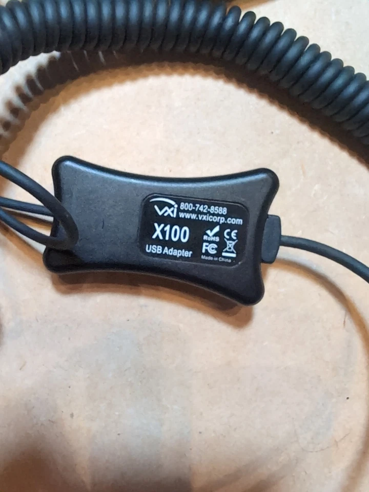 VXI USB Monoaural Inalámbrico AURICULARES con Adaptador USB X100 para PC y Mac (N656) Foto 3 de 4