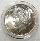 1923 PEACE SILVER DOLLAR  AU