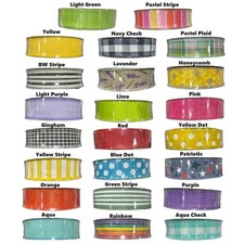 Member's Mark Premium Spring Theme Wired Edge Ribbon, 1.5" Wide x 50 Yards