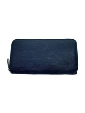 Louis Vuitton Long Wallet Zippy Epi NVY Leather Navy Men Used