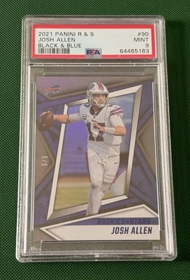 2021 Panini Rookies & Stars - Josh Allen #90 Black & Blue /5