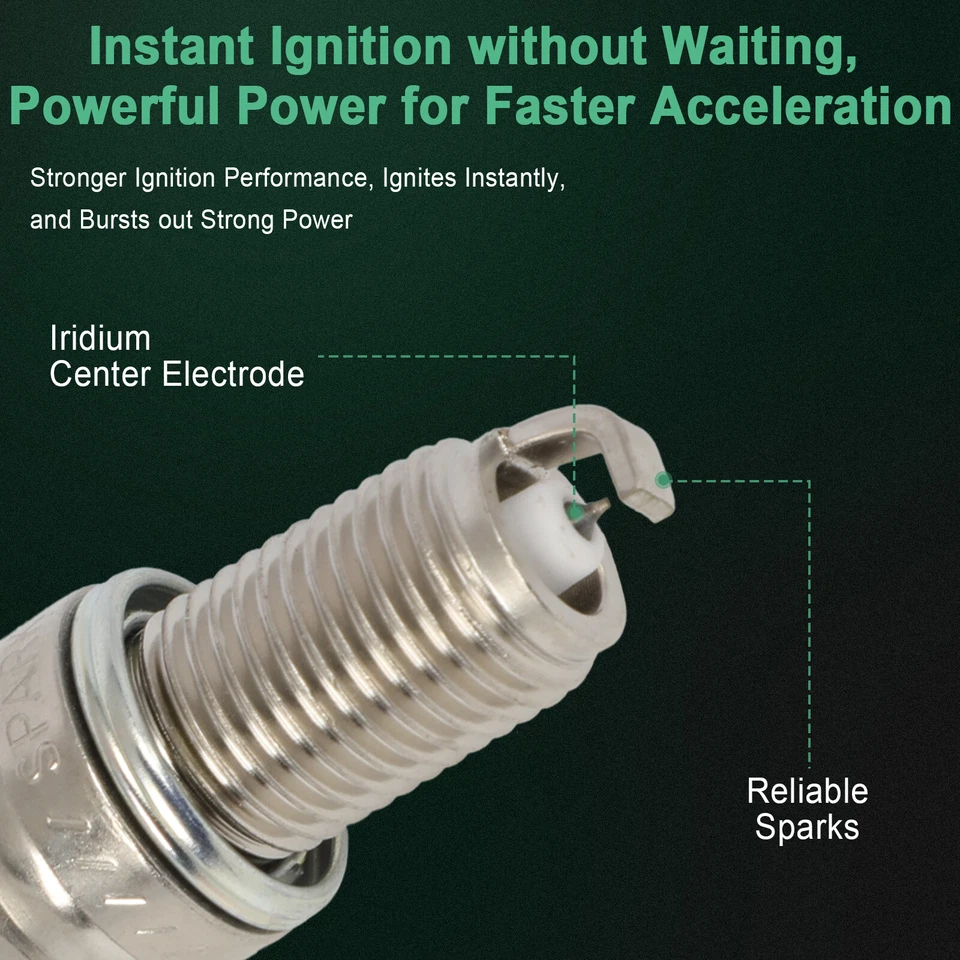4x Iridium & Platinum Spark Plugs For Lamborghini Murcielago 2003-2010 6.2L 6.5L - Image 3 of 4