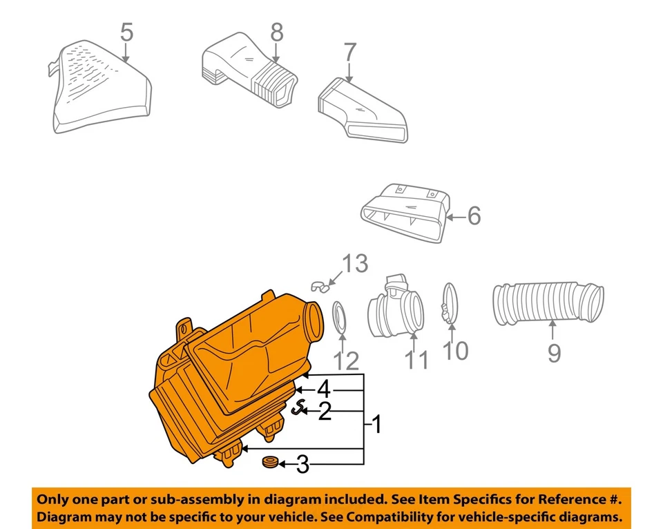 Conjunto de filtro de aire usado se adapta a: Audi A6 2004 grado A Foto 3 de 4