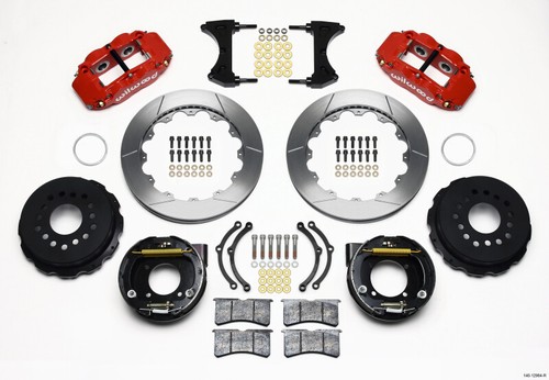 Wilwood Narrow Superlite 4R Rear Kit 12.88in Red 2007-up Jeep JK w/Lines main image 0