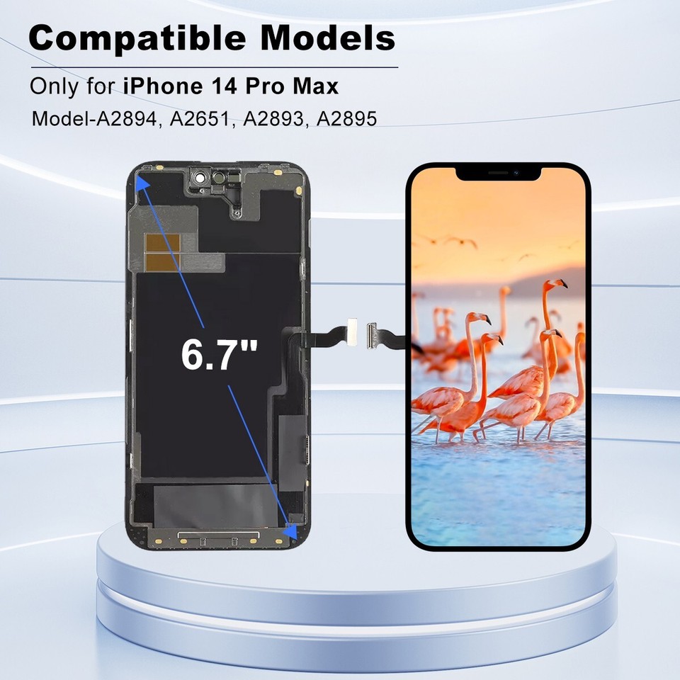 iPhone 14 Pro Max LCD Display - HARD OLED - GSM Parts