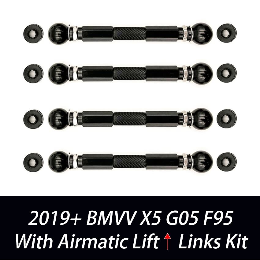 For BMW X5 G05 F95 Adjustable Air Ride Suspension Rises Links Lift