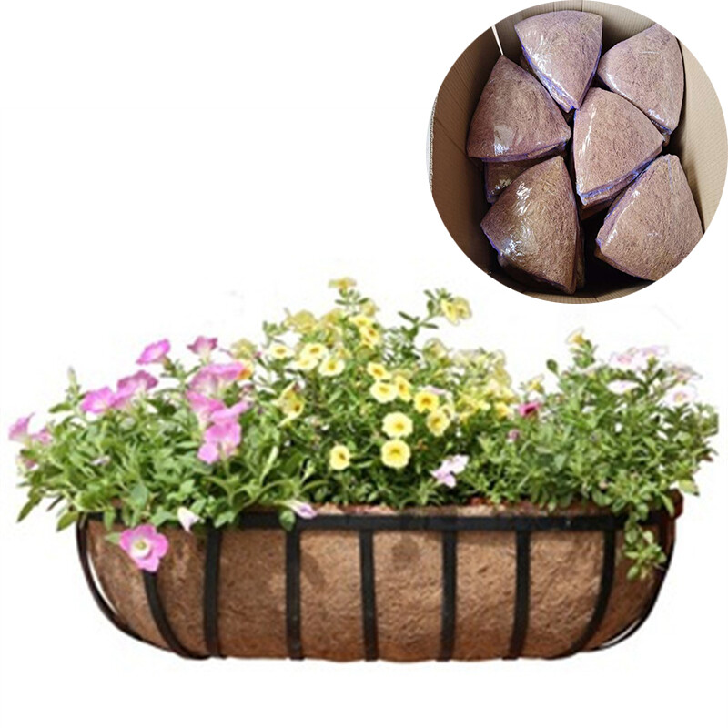 large round plant pots LuxenHome 14.5