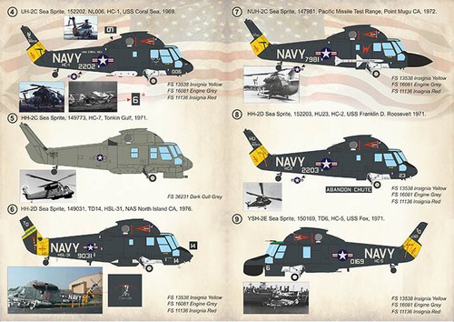 Print Scale 72-404 - 1/72 - Kaman Sea Sprite. Part 2, Decal for helicopter - Picture 7 of 12