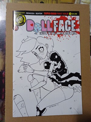 Dollface#1  Mendoza pin-up sketch Ltd Cover 2017  New ( Zombie Tramp )