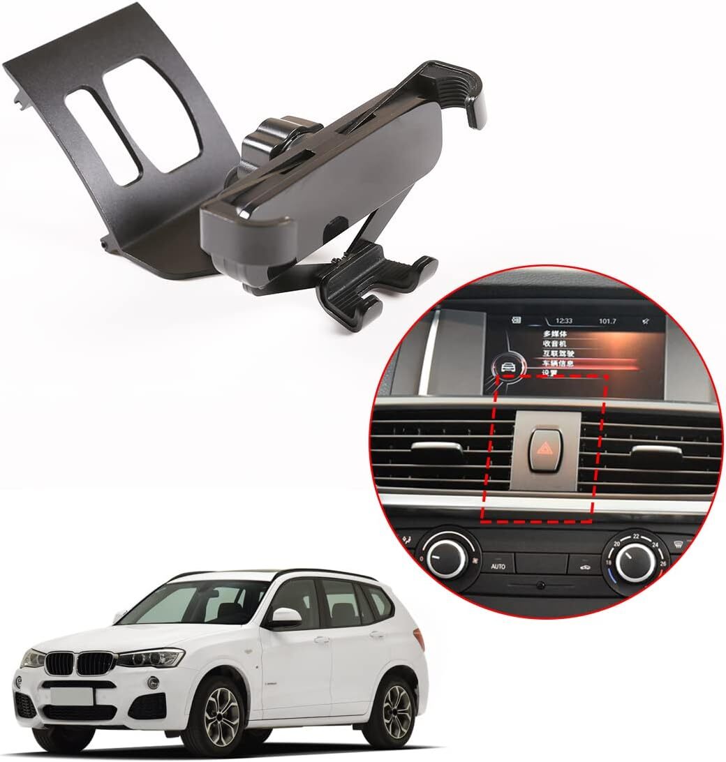 Alloy Mobile Phone Holder Trim Car Accessories for BMW X3 X4 F25 F26 2010 2016