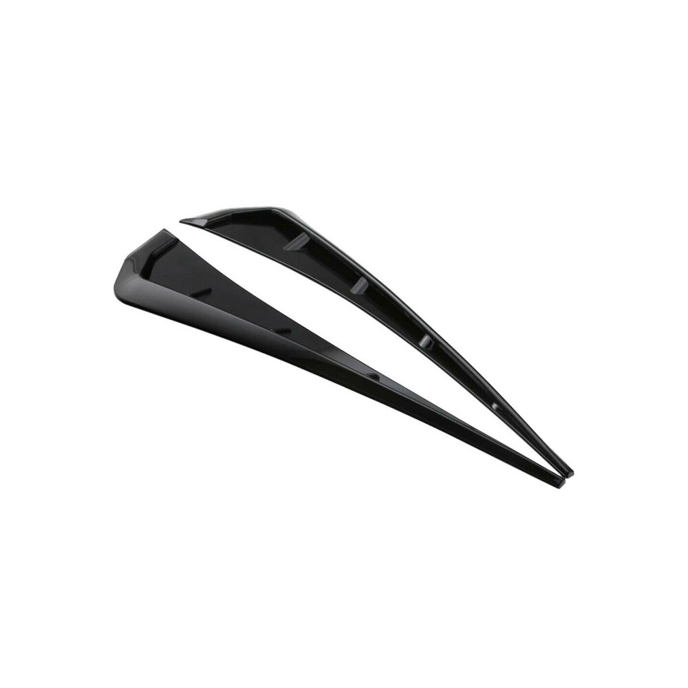 Glossy Black Car Side Fender Vent Air Wing Cover Body Moldings Trim
