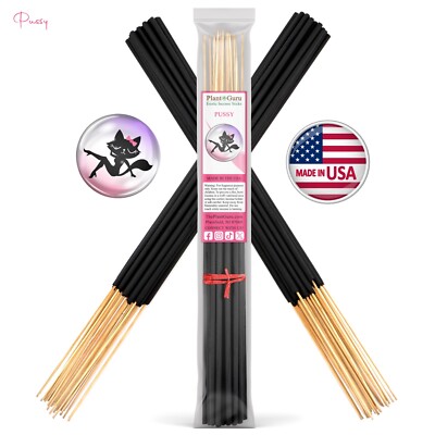PUSSY Incense Sticks 19'' Jumbo Extra Large Bulk Handmade Hand Dipped