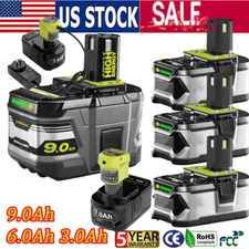 1~2PACK For RYOBI P108 18V One Plus High Capacity Lithium ion Battery /Charger