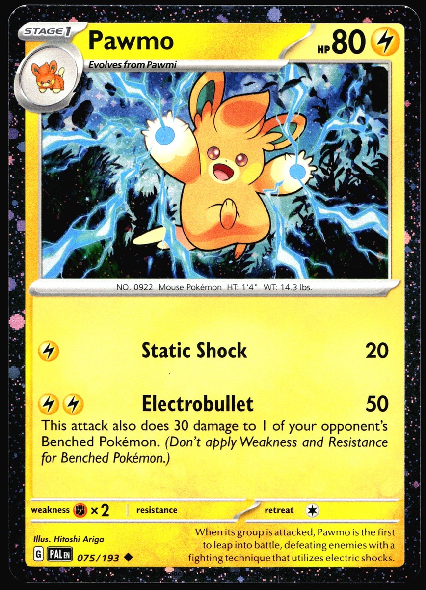 Pawmo Paldean Adventure Chest Promo #075/193 PAL Pokemon Card R1
