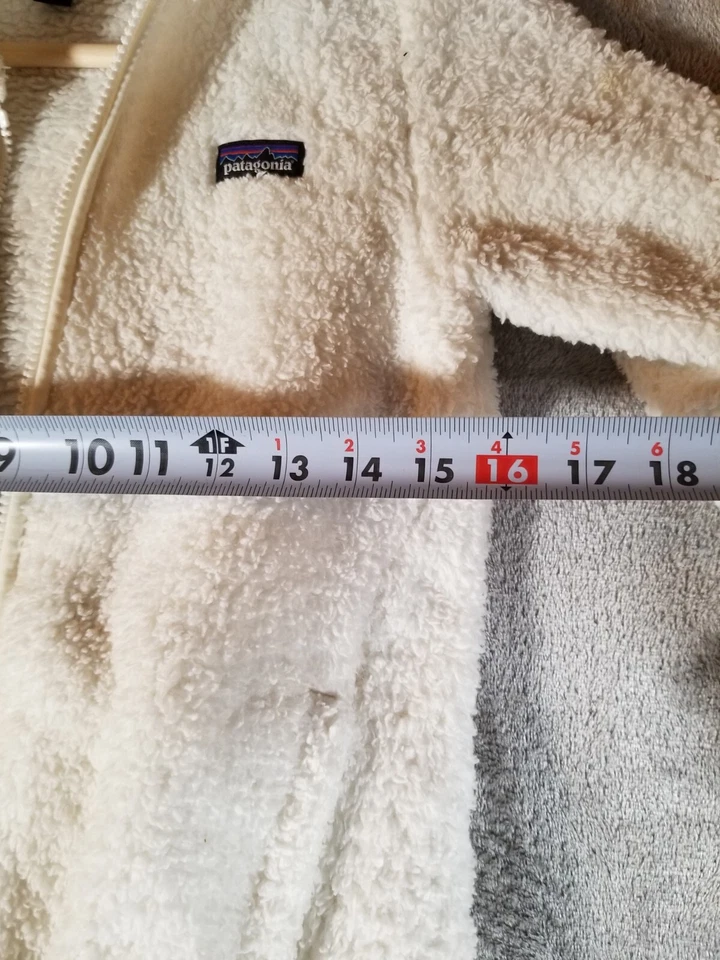 Girl's Youth Sherpa Fleece Patagonia Full Zip Up with Hood Soft Sz Large 12 - Image 2 of 4