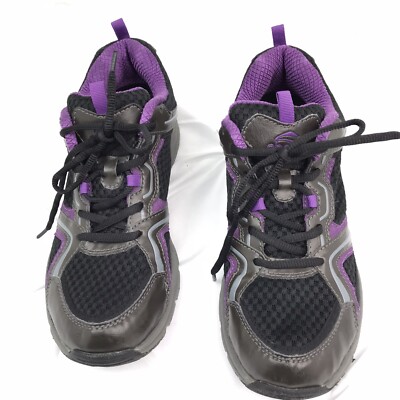 Abeo Smartsystem Walking Sneakers Women's Sz 9 Black Purple EUC (z)