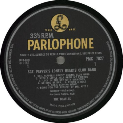 THE BEATLES ~ Sgt. Pepper's Lonely Hearts Club Band ~ 1967 UK