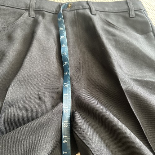 Vintage 90s Levi's 517 40x32 Blue Ranch Polyester Pants Tab Mens Boot Cut - Picture 6 of 11