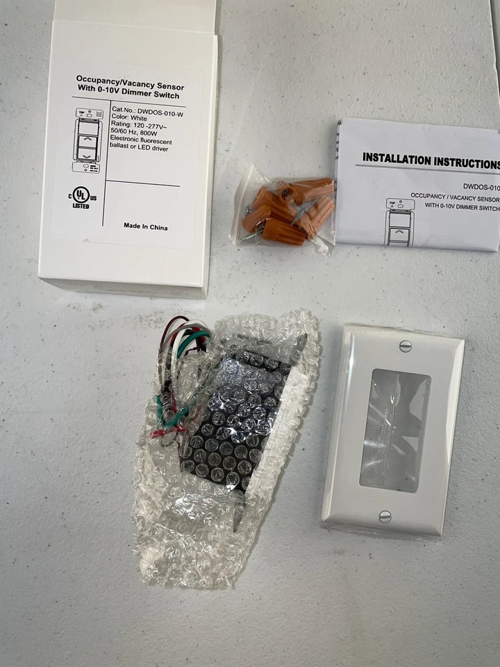 DWDOS-010-W  Occupancy/Vacancy Sensor with 0-10V Dimming Switch - Image 2 of 4