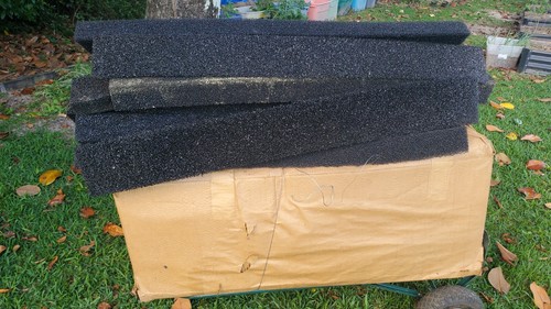 K-style Foam Gutter Guards, Lot of 35, (4 Feet long, For 6-inch Gutters)