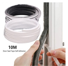 10M Self-Adhesive Draught Excluder Brush Strip Casement Door Window Seal Tape