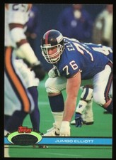 1991 Topps Stadium Club Jumbo Elliott Card  #432 Rookie RC