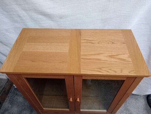 Oak Glazed Display Cabinet By John Lewis - Picture 3 of 11