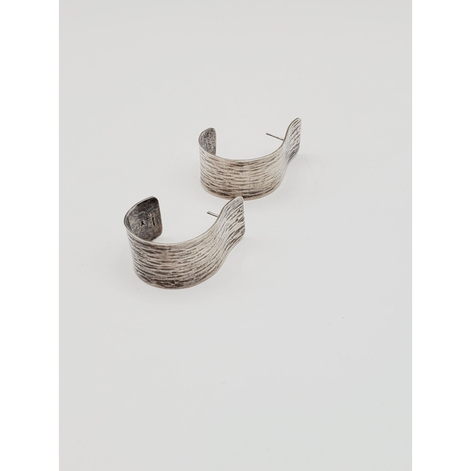 Sterling Silver loop hoop dangle drop earrings 1 … - image 8