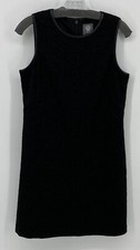 Vince Camuto Preowned Women’s Quilted Black Dress Lined Sleeveless Size 6