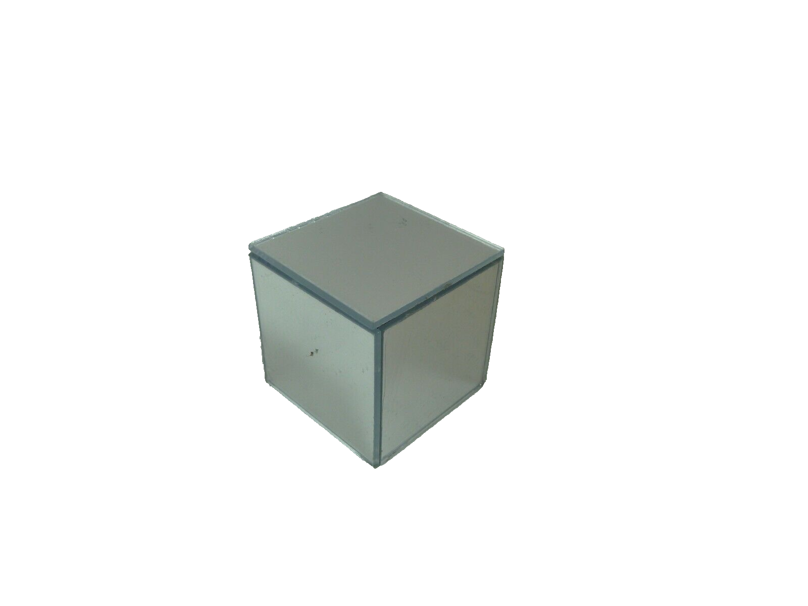 Dolls House Mirror Cube Table Modern Lounge Furniture Miniature 1:12th Scale