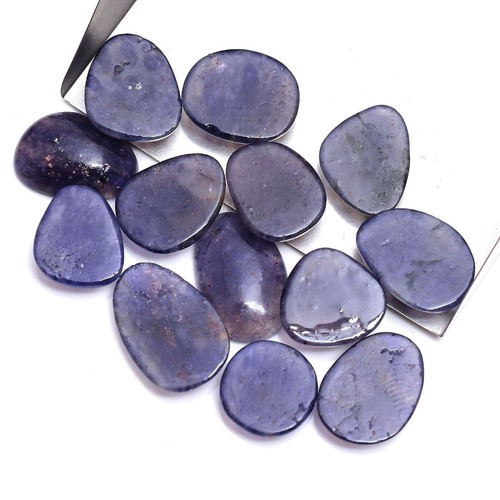 13 Pcs Natural Iolite Cabochon Untreated 11mm-16mm Loose Gemstones Wholesale Lot - Picture 5 of 5