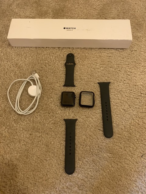 Apple Watch Series 3 38mm Space Gray Aluminium Case with ...