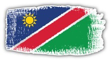 Namibia Brashstroke Flag Car Bumper Sticker Decal