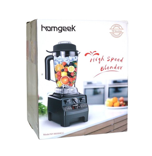 Homgeek NY-8608MCC Frullatore Ad Immersione 2L 2000W, Nero