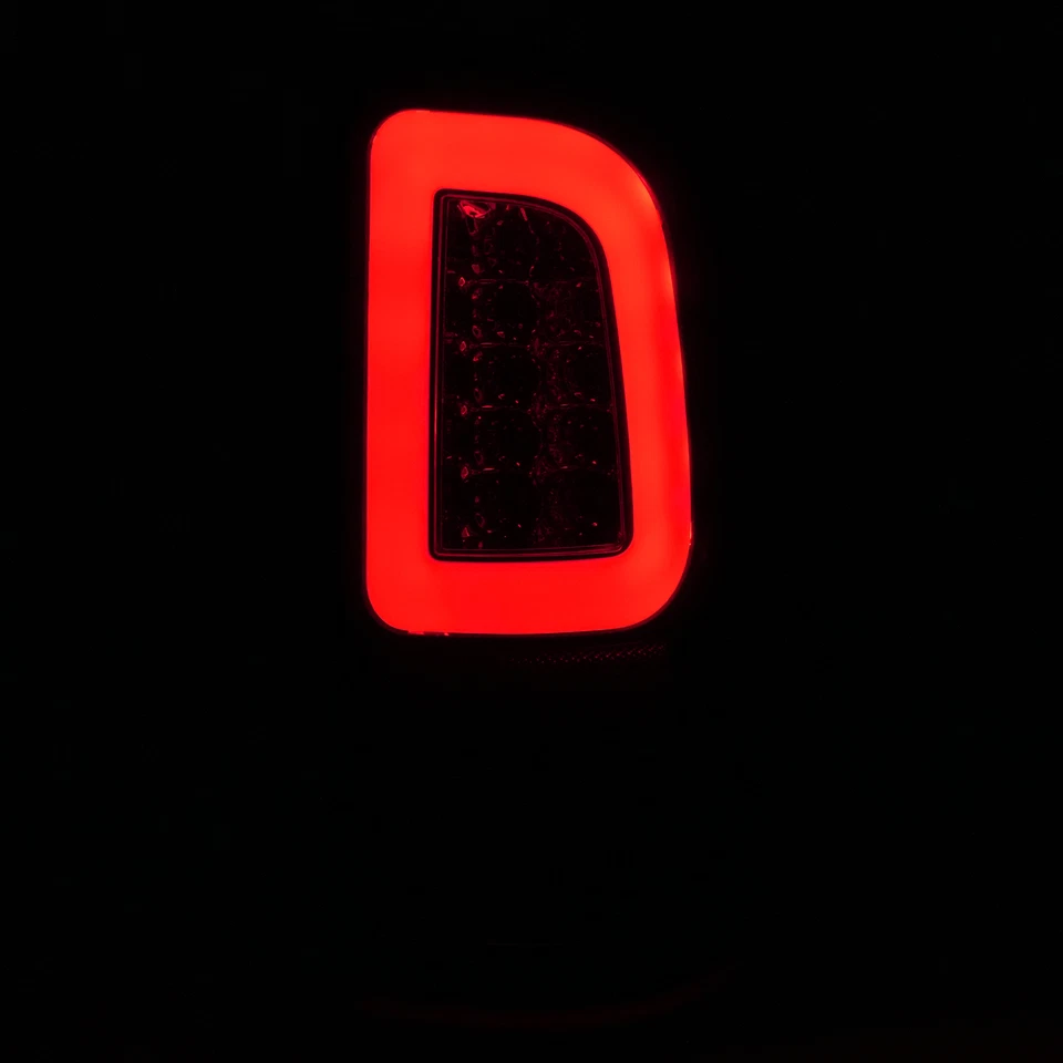 Pair Smoke LED Tube Tail Lights For Ford F-150 97-04 F-250/F-350 SuperDuty 99-07 - Imagem 3 de 4