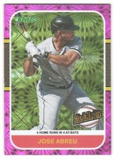 2021 Donruss Jose Abreu #HI2 Highlights Pink Fireworks SN