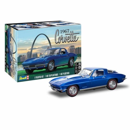 Revell 1967 Corvette Coupe 1/25 Car Model Kit - Blue