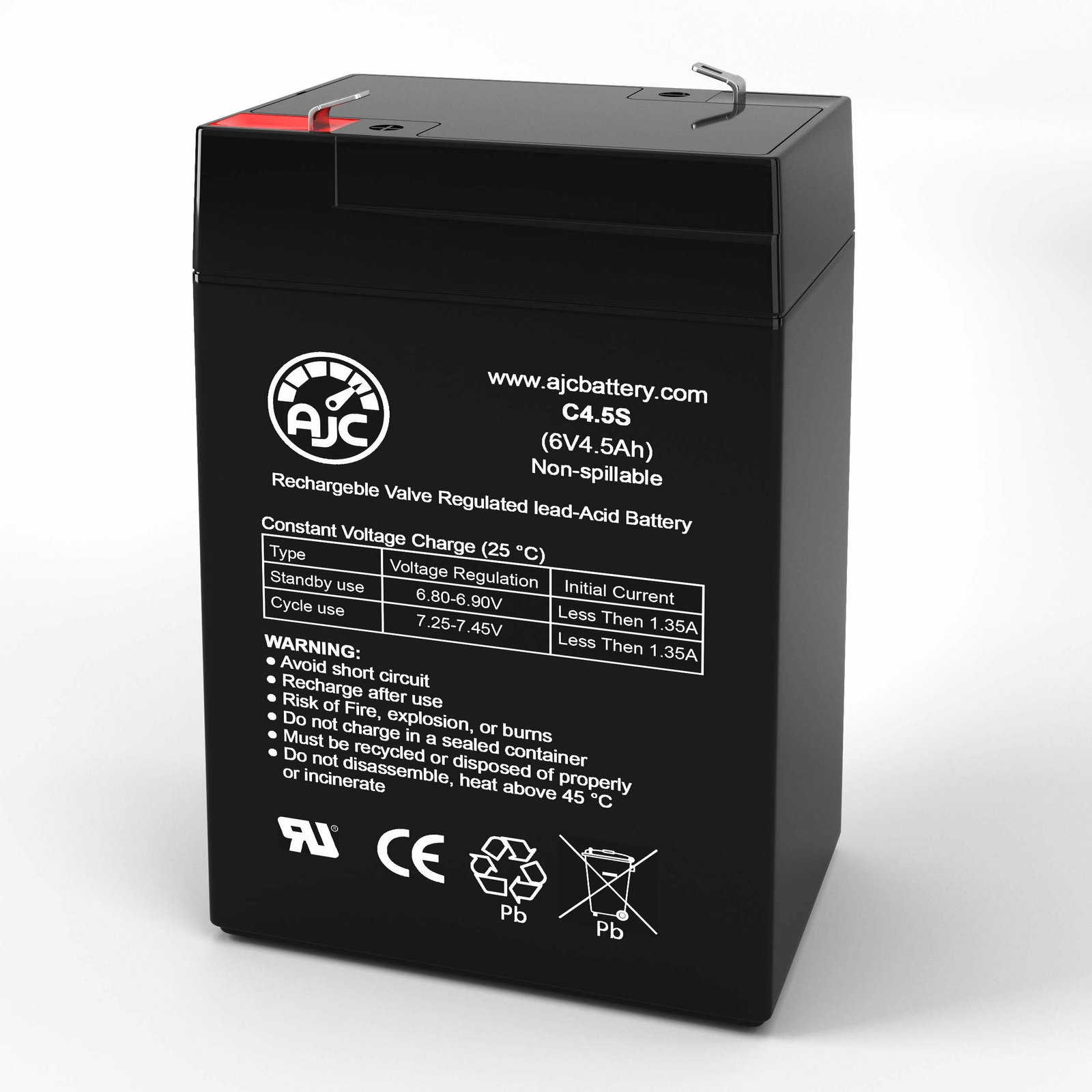 Disney Princess KT1003TG 6V 4.5Ah Ride-On Toys Replacement Battery