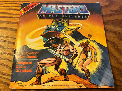 HE-MAN 1983 MASTERS OF THE UNIVERSE 2 STORIES WITH RECORDS VERY RARE TO FIND