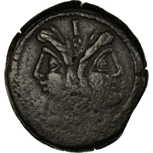 [#658989] Pièce de monnaie, Papyrie, As, Rome, EF, bronze, Crawford : 193/1 - Photo 1/2
