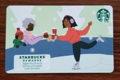 Starbucks Card #6197 - Ice Skating  2021 BC