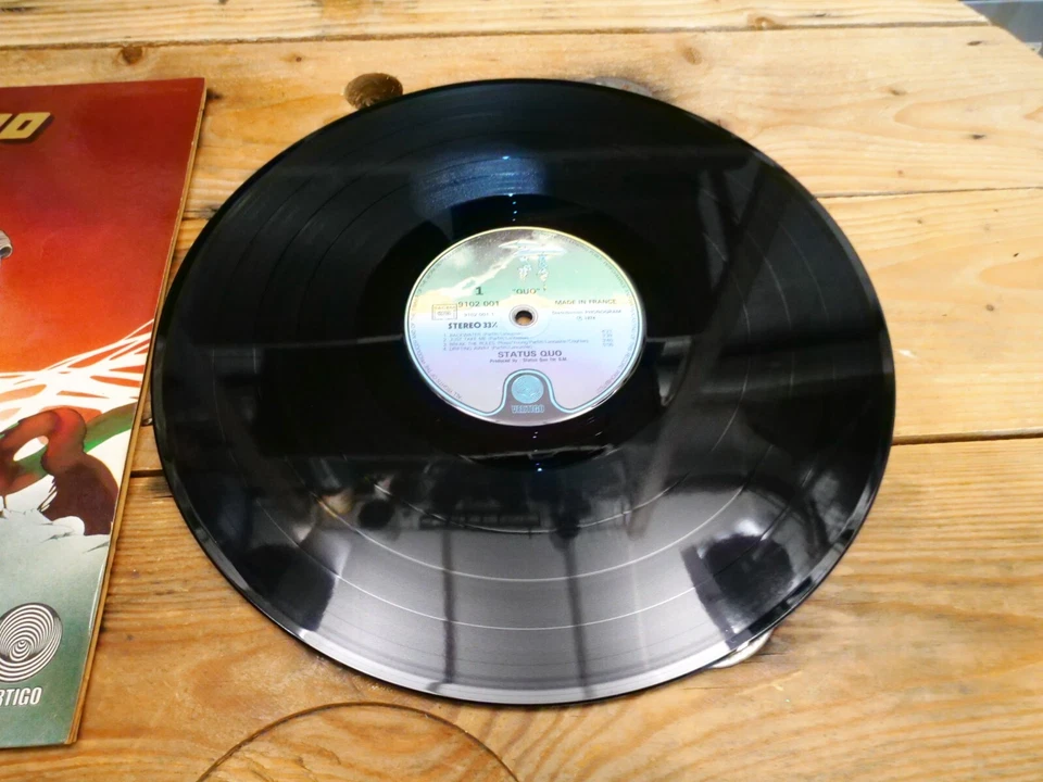STATUS QUO QUO LP 33T VINYLE EX COVER EX ORIGINAL 1974 FRANCE - Photo 2/4