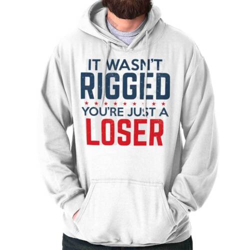 It Wasn't Rigged You're Just A Loser Trump Adult Long Sleeve Hoodie Sweatshirt - 第 1/8 張圖片