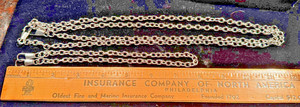 2 Silver Metal Pocket Watch Fobs; 16" & 48";  See Closeups; Ages?