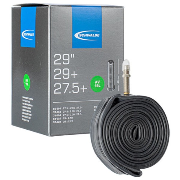 Schwalbe Fahrrad Schlauch Av 19L 54/75-622 Agv 40Mm Schwarz 27,5+/28/29+ Zoll-image