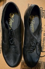 Ballroom Dance Shoes- Mens Black - Leather - Capezio 8 M Pre-owned 1  Heel